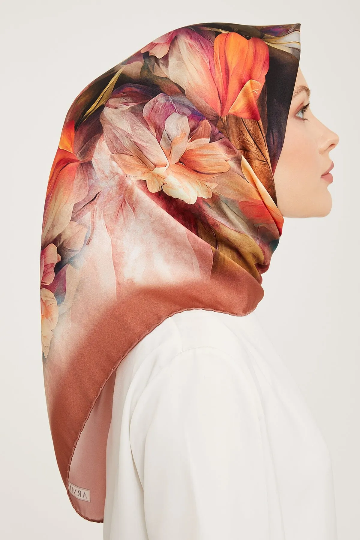 Armine Nocturne Floral Silk Scarf #51