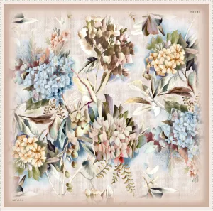 Armine Victoria Classy Floral Silk Scarf No.35