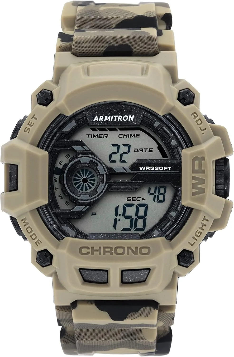 Armitron Sport Men's Digital Chronograph Resin Strap Watch, 40/8353