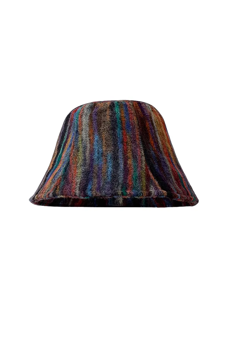 Artful Cotton Striped Bucket Hat