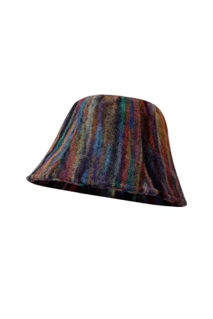 Artful Cotton Striped Bucket Hat