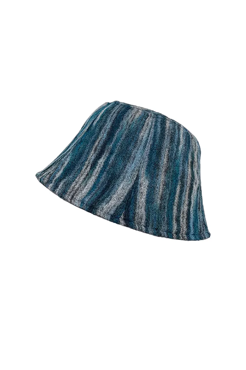 Artful Cotton Striped Bucket Hat