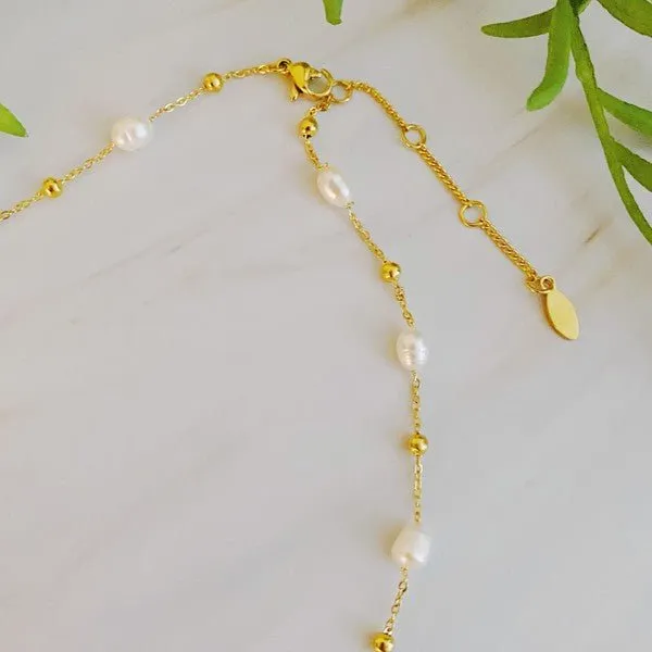 Ashley Freshwater Stationary Pearl Necklace