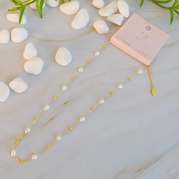 Ashley Freshwater Stationary Pearl Necklace