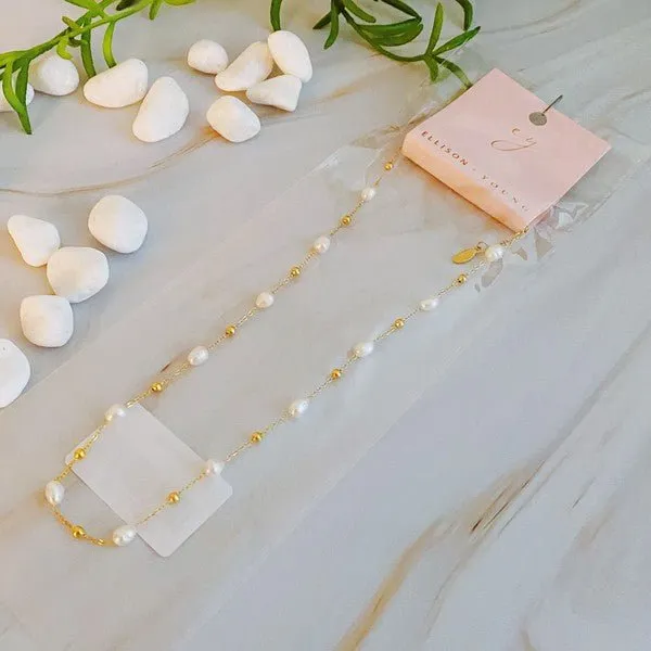 Ashley Freshwater Stationary Pearl Necklace