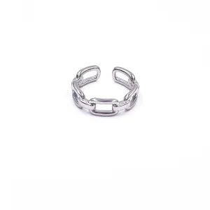 Ashley Gold Stainless Steel Adjustable Band Ring