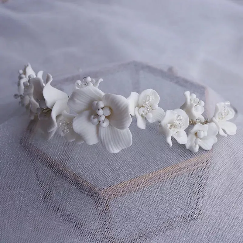 Aveira Ceramic Floral Headband