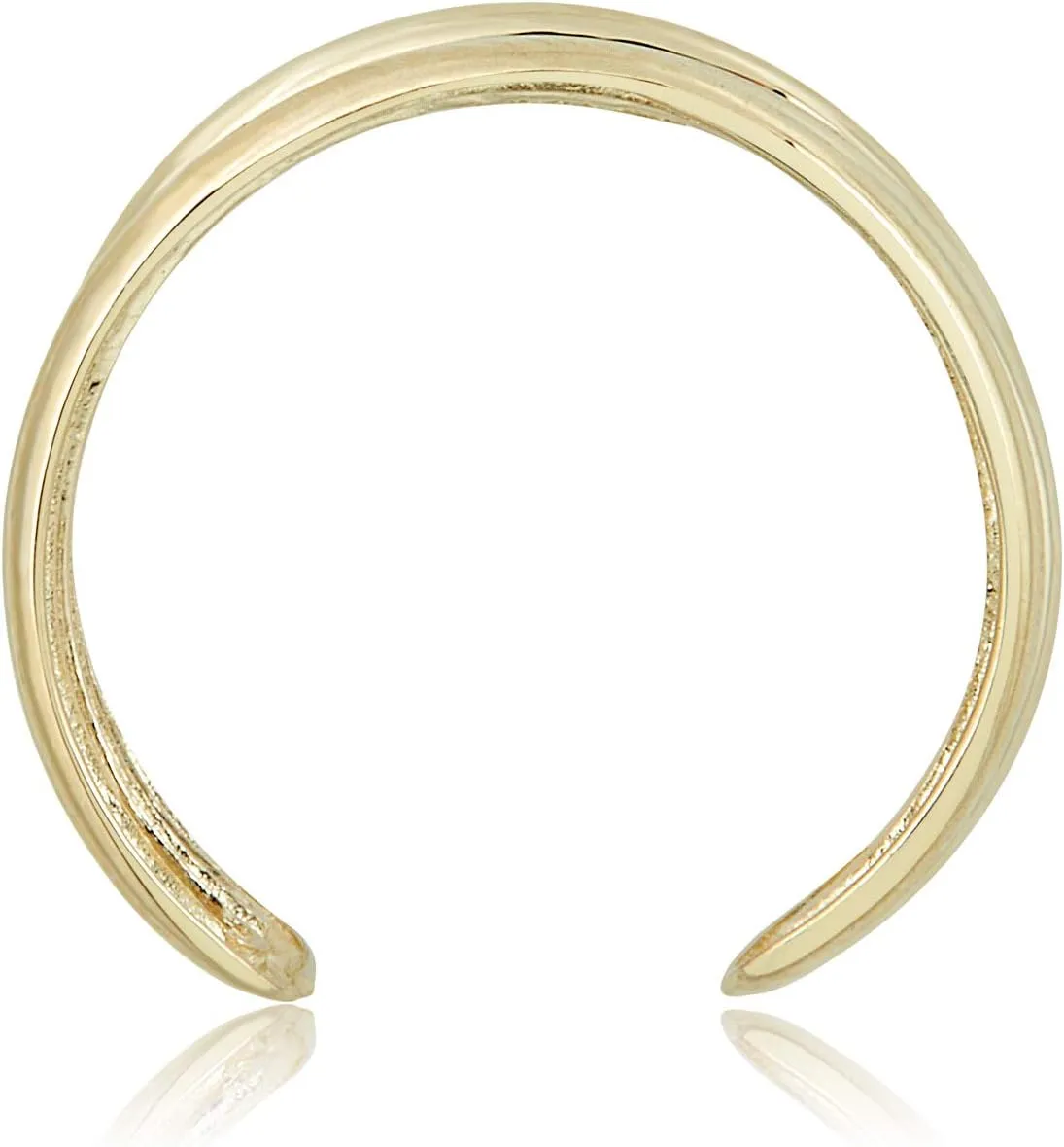 AVORA 10K Gold Adjustable Row Toe Ring