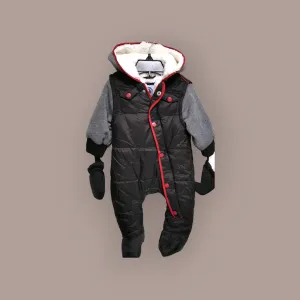 BABY BOY SIZE 3 MONTHS - URBAN REPUBLIC, Soft & Cozy Snowsuit NWT B41
