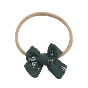 Baby Fashion Hair Band Toddler Baby Girls Floral Prints Headband Bowknot Elastic Hair Band For Infant Headwear (AG, One Size)