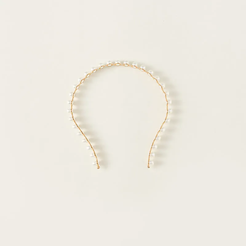 Baby Girl Faux Pearl Elegant Headband