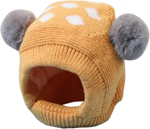 Baby Girl Hats Knit Baby Winter Hat Pom Pom Warm Boys Girls Beanies Kids Cap Baby Beanie Earflaps Hat