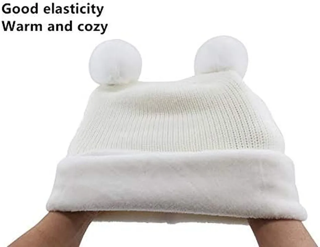 Baby Winter Hat Scarf Set, Unisex Infant Toddler Kids Hat Scarf
