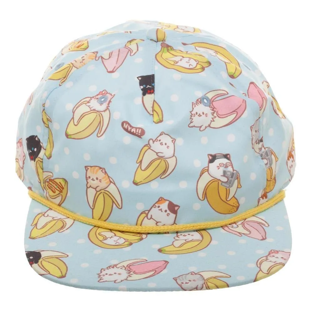 Bananya All Over Print Snapback Cap