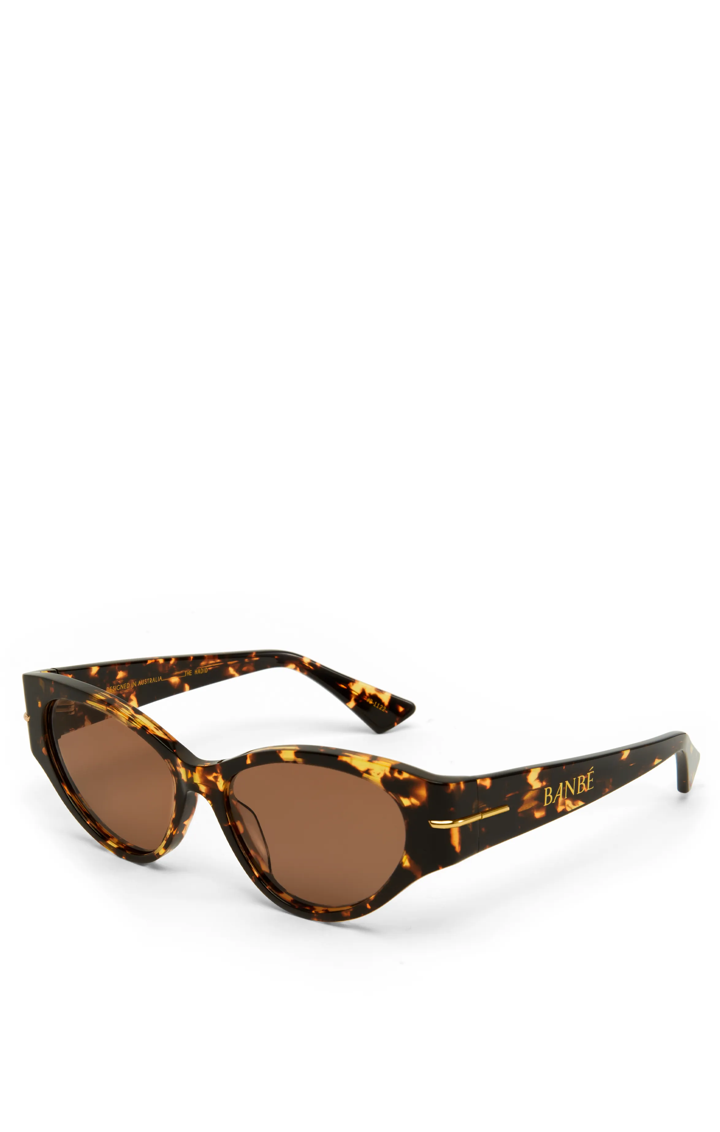 Banbè Eyewear The Hadid Sunglasses ~ Amber Tort