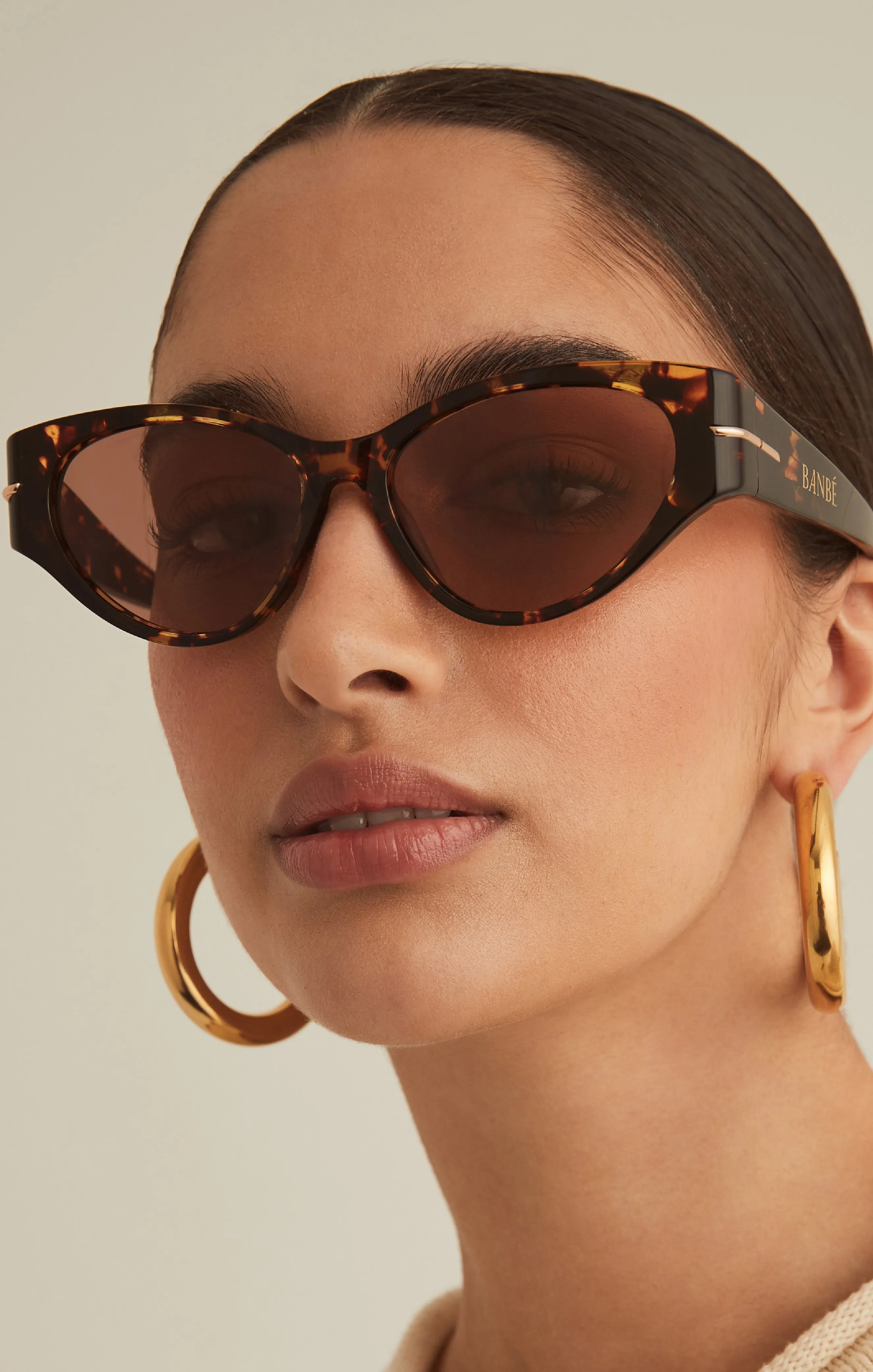 Banbè Eyewear The Hadid Sunglasses ~ Amber Tort