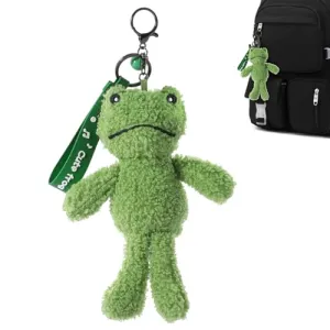 BAOPLAYKIDS Cute Keychain Frog Plush Keychain Accessories Kawaii Doll Keychains for Backpacks, Bags, Purse, Phone, Car Key Ring, Birthday Christmas Valentines Day Gifts for Women Men