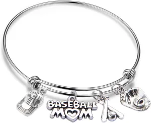 Baseball Mom Bracelet - Softball & Sports Jewelry Gift
