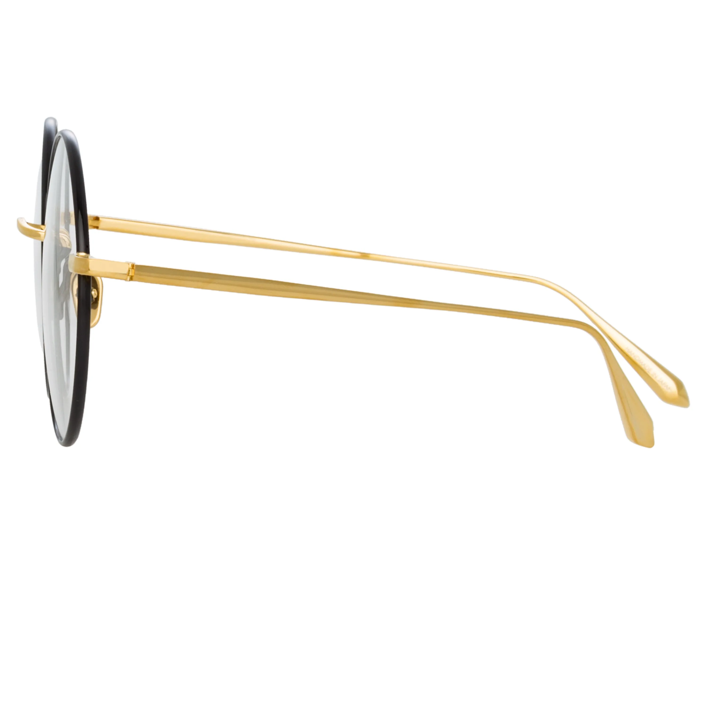 Bea Round Optical Frame in Yellow Gold