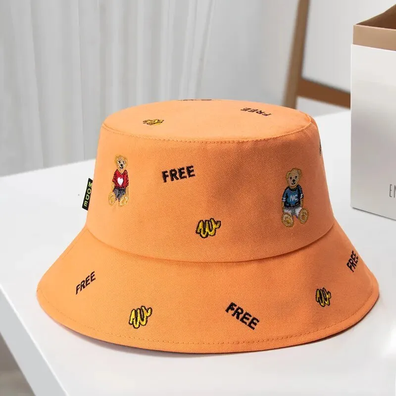 Bear Bucket Hat With Cute Bears