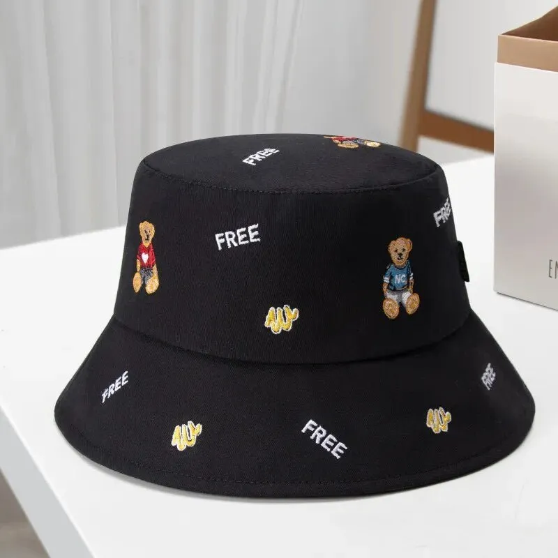 Bear Bucket Hat With Cute Bears