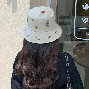 Bear Bucket Hat With Cute Bears