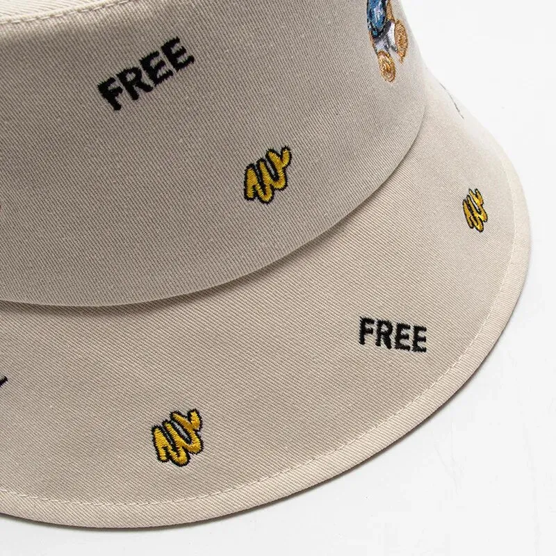 Bear Bucket Hat With Cute Bears