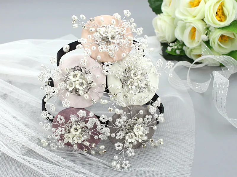 Beautiful Pearl Flower Hairband (5 Colors)