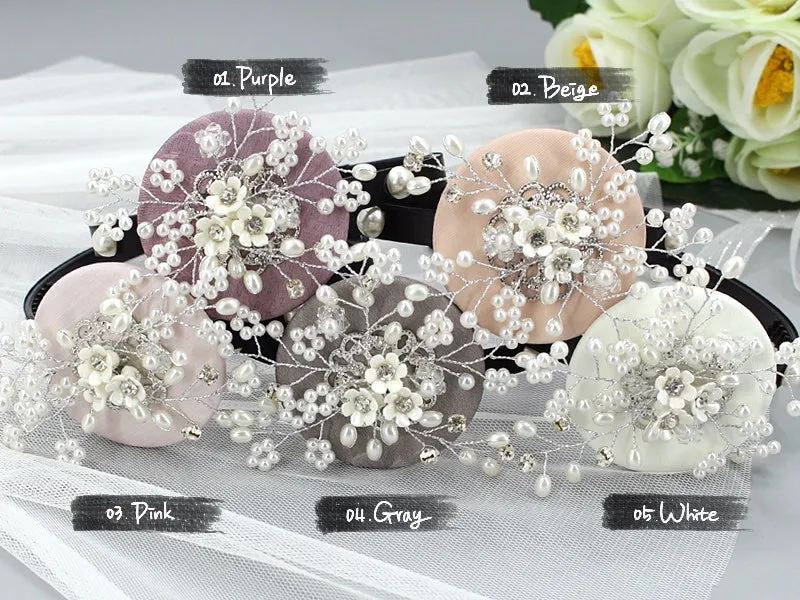 Beautiful Pearl Flower Hairband (5 Colors)