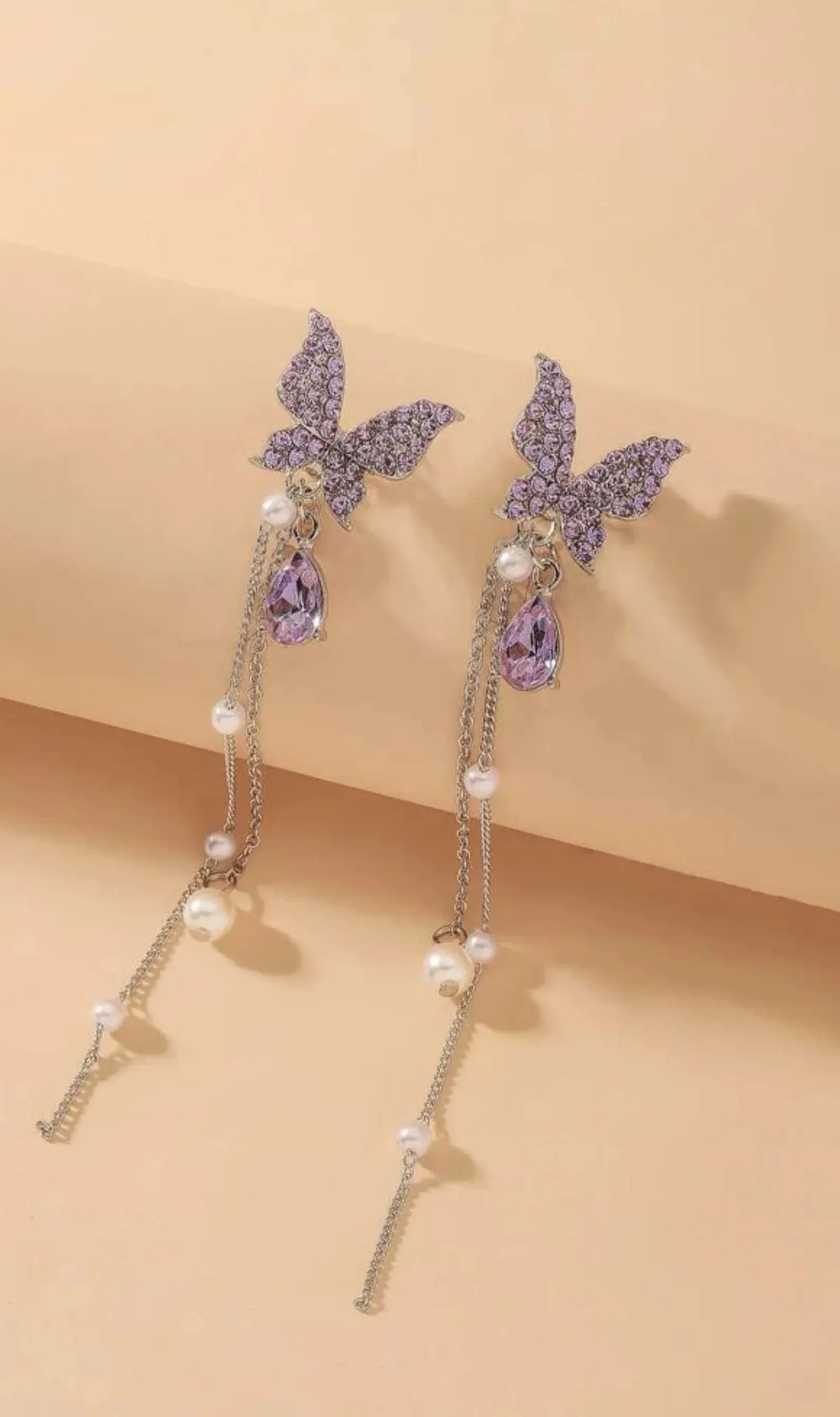 Beautiful purple -blue butterfly earing for any occasion -Jewellery for Women Girls -and Children Earrings