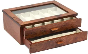 Bello Collezioni - Angelo Luxury Italian Made Briarwood Case For 9 Watches.