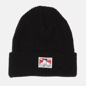 Ben Davis Waffle Knit Beanie - Black