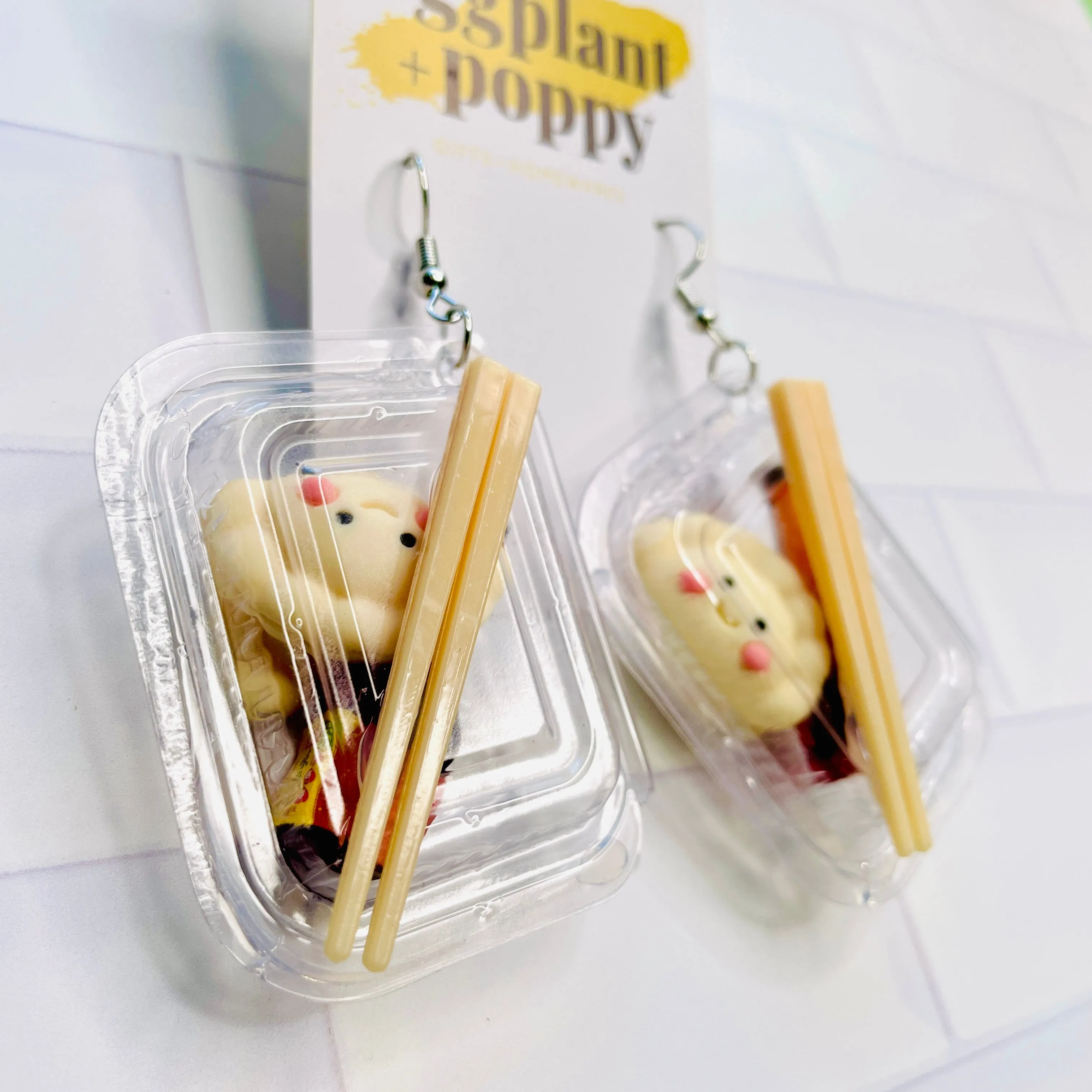 Bento Box Earrings - Dumpling