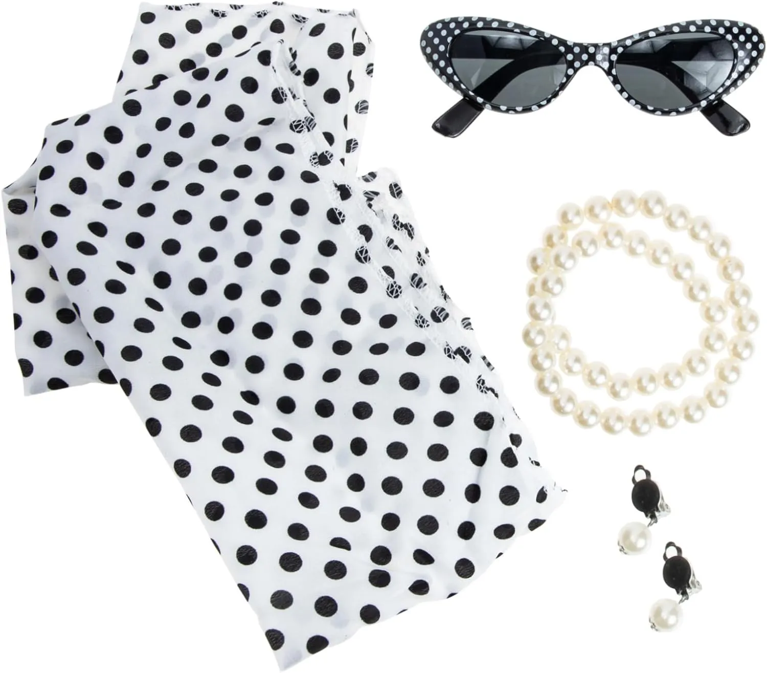 BESTYASH Pearl Necklace Set 1920s Dance Costume Vintage Party Accessories Fashion