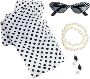 BESTYASH Pearl Necklace Set 1920s Dance Costume Vintage Party Accessories Fashion