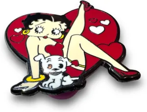 Betty 80s Cartoon Enamel Girl Power Heart Shape Lapel Pin - Saturday Morning Cartoons Cute Enamel Brooch Badge Decoration For Clothes And Bags Gift for Girls