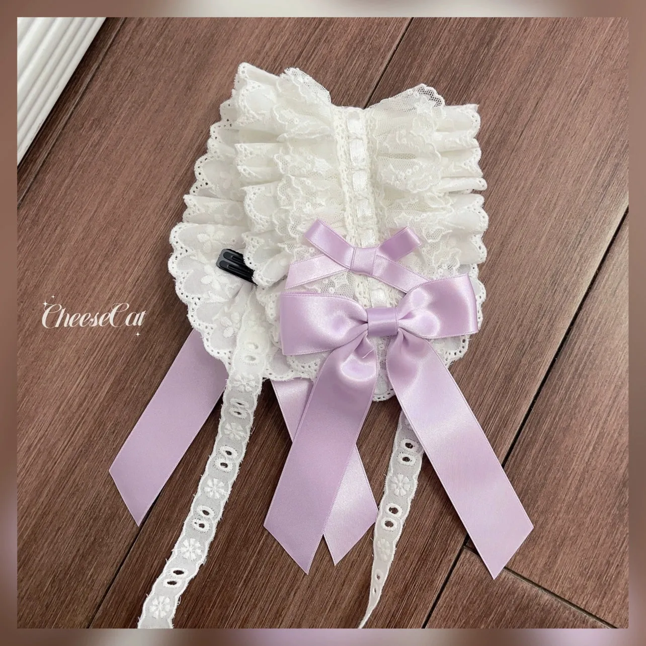 (BFM)Cheese Cat~Sweet Lolita Headband Ribbon Bow Headbands