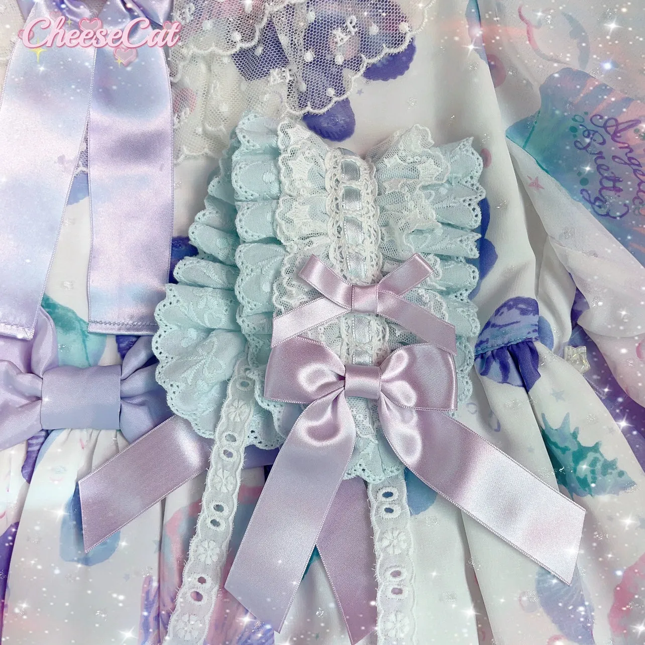 (BFM)Cheese Cat~Sweet Lolita Headband Ribbon Bow Headbands