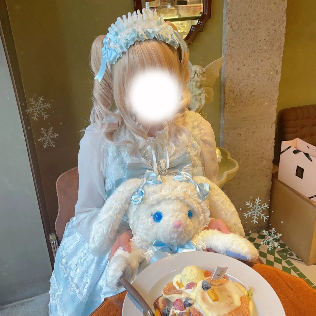 (BFM)Cheese Cat~Sweet Lolita Headband Ribbon Bow Headbands