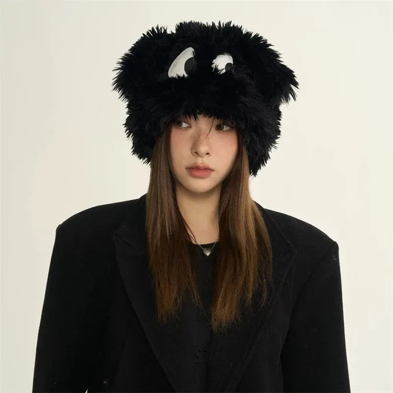 Big Eyes Furry Hat