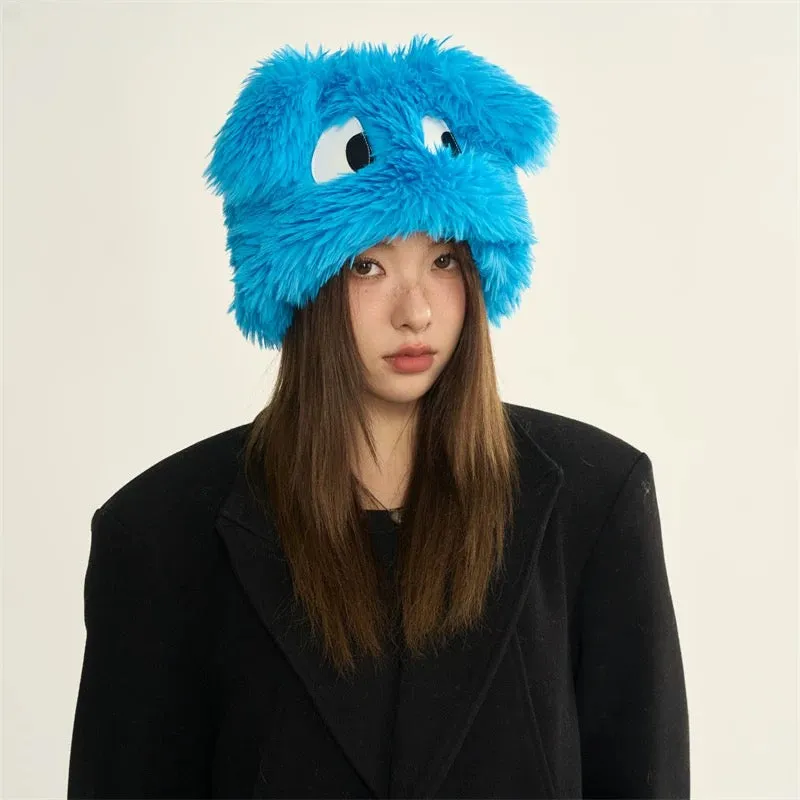 Big Eyes Furry Hat
