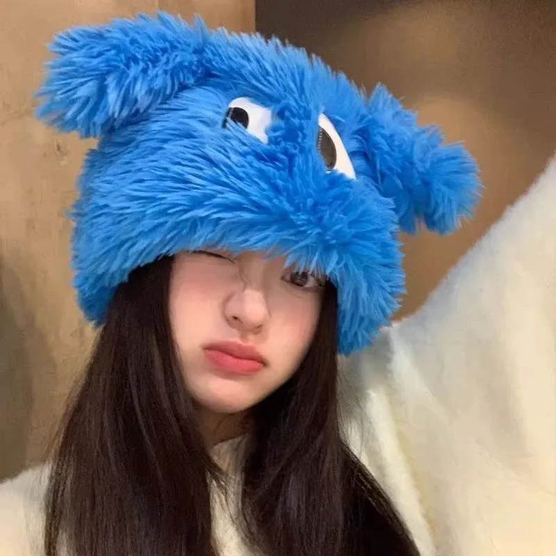 Big Eyes Furry Hat