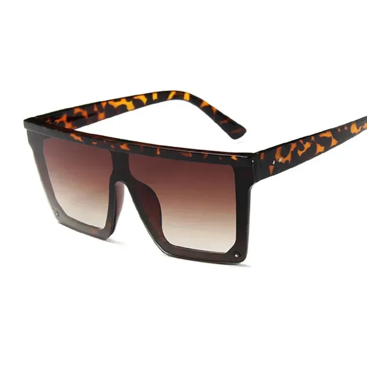 Big oversized Frame square frame shield visors classy sunglasses