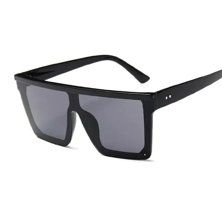 Big oversized Frame square frame shield visors classy sunglasses