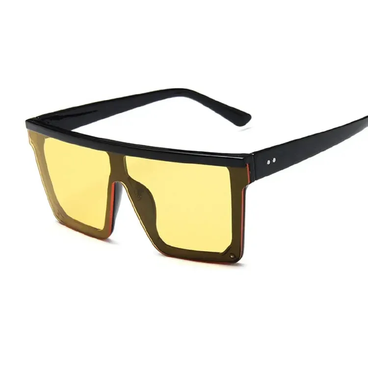 Big oversized Frame square frame shield visors classy sunglasses