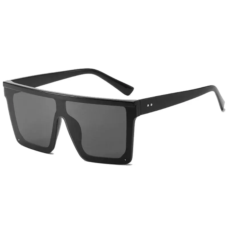Big oversized Frame square frame shield visors classy sunglasses