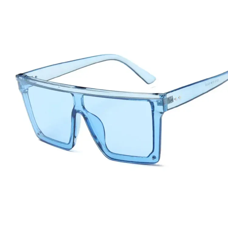 Big oversized Frame square frame shield visors classy sunglasses