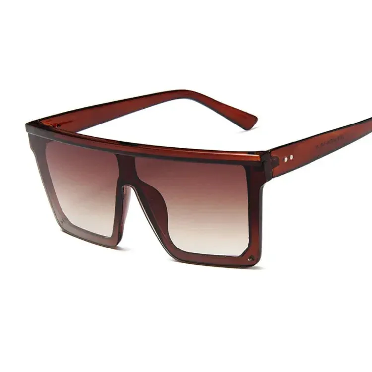 Big oversized Frame square frame shield visors classy sunglasses