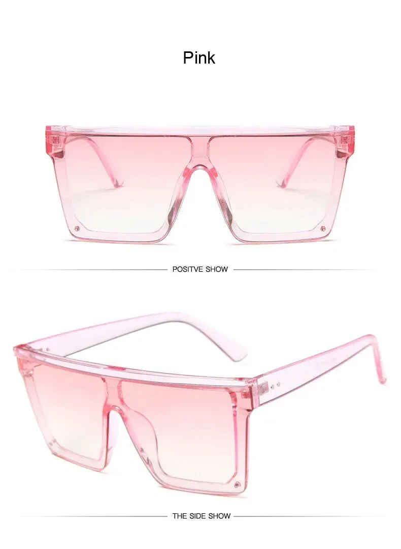 Big oversized Frame square frame shield visors classy sunglasses