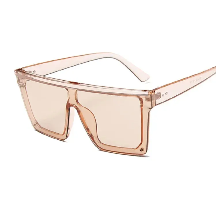Big oversized Frame square frame shield visors classy sunglasses